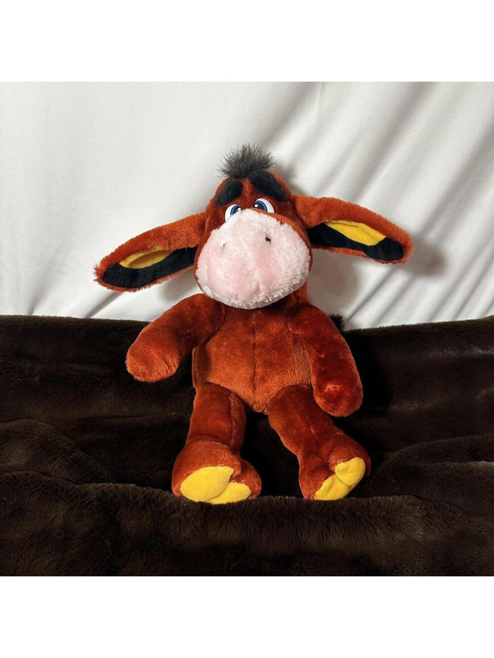 Vintage Liberty Toy Co. INC. Red/Brown Eeyore plush  #290